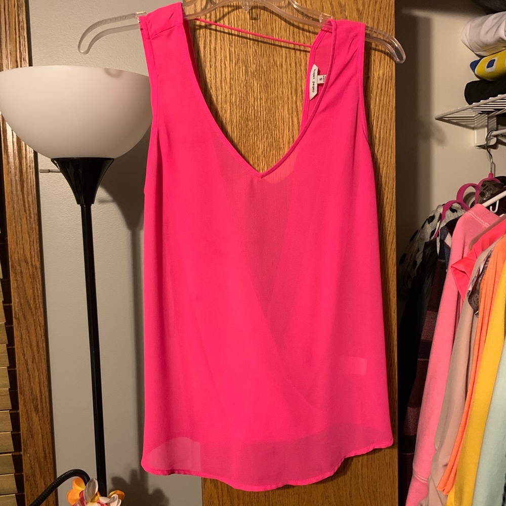 Pink Sheer Tank